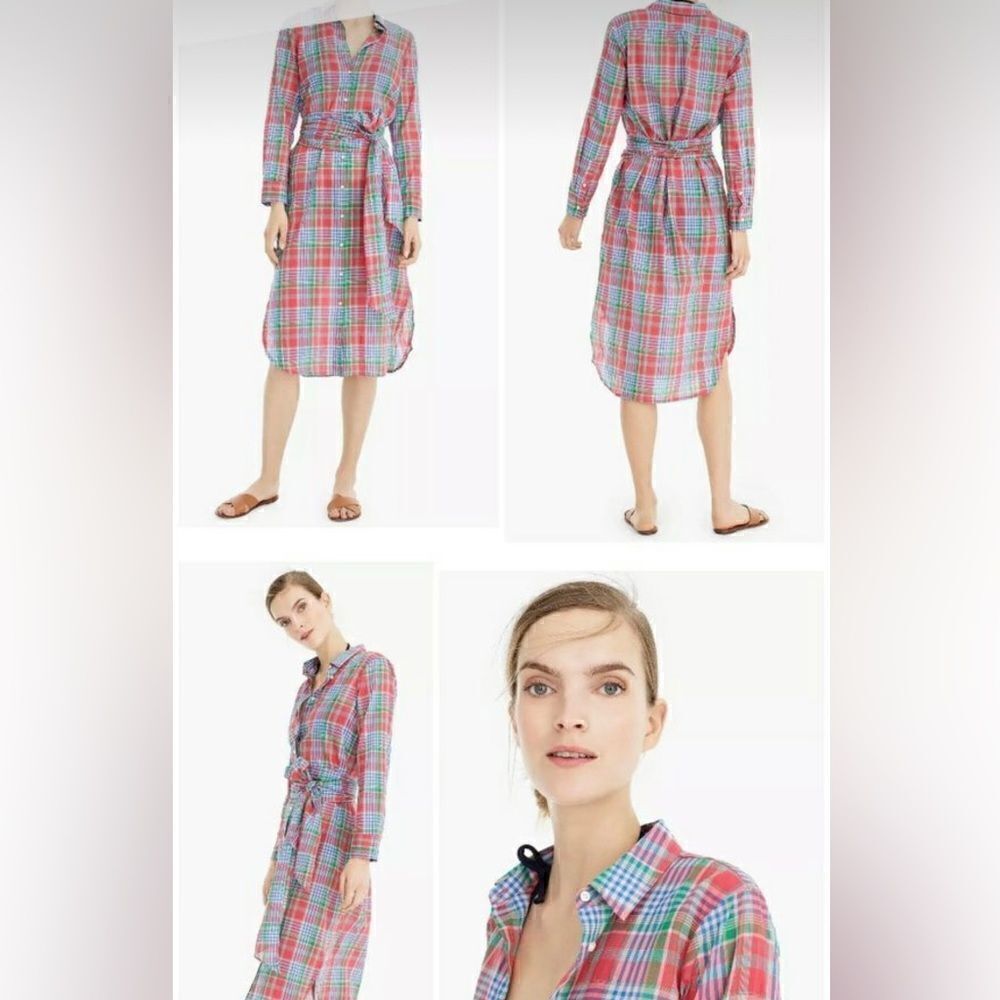 J Crew Plaid Dress